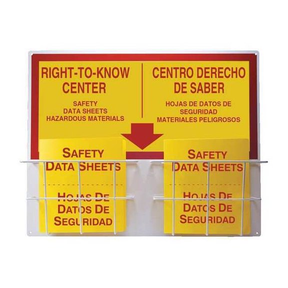 Accuform Right to Know Center, Aluminum, 30 in W, 24 in H SBZRS335