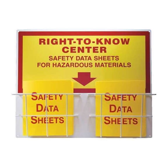 Accuform Right-To-Know Center,English,24 in. H ZRS335