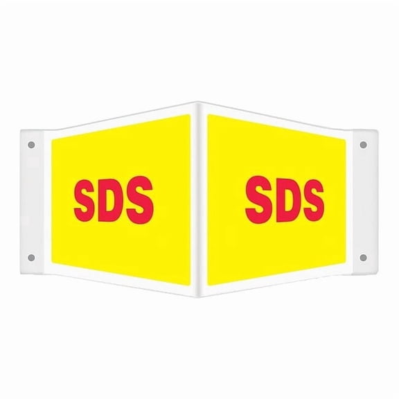 SDS 3D Projection Sign, SDS, 12 in W, 8 in H PSP768