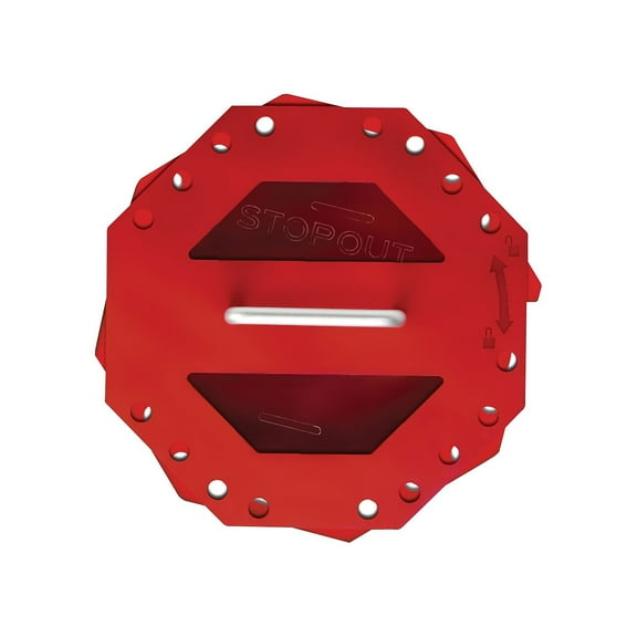 Accuform STOPOUT Look n Stop Plastic Compact Group Lock Box Red (KCC620)