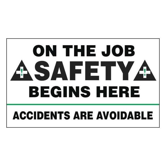 Accuform Safety Banner,28in x 48in,Poly Sheeting MBR422