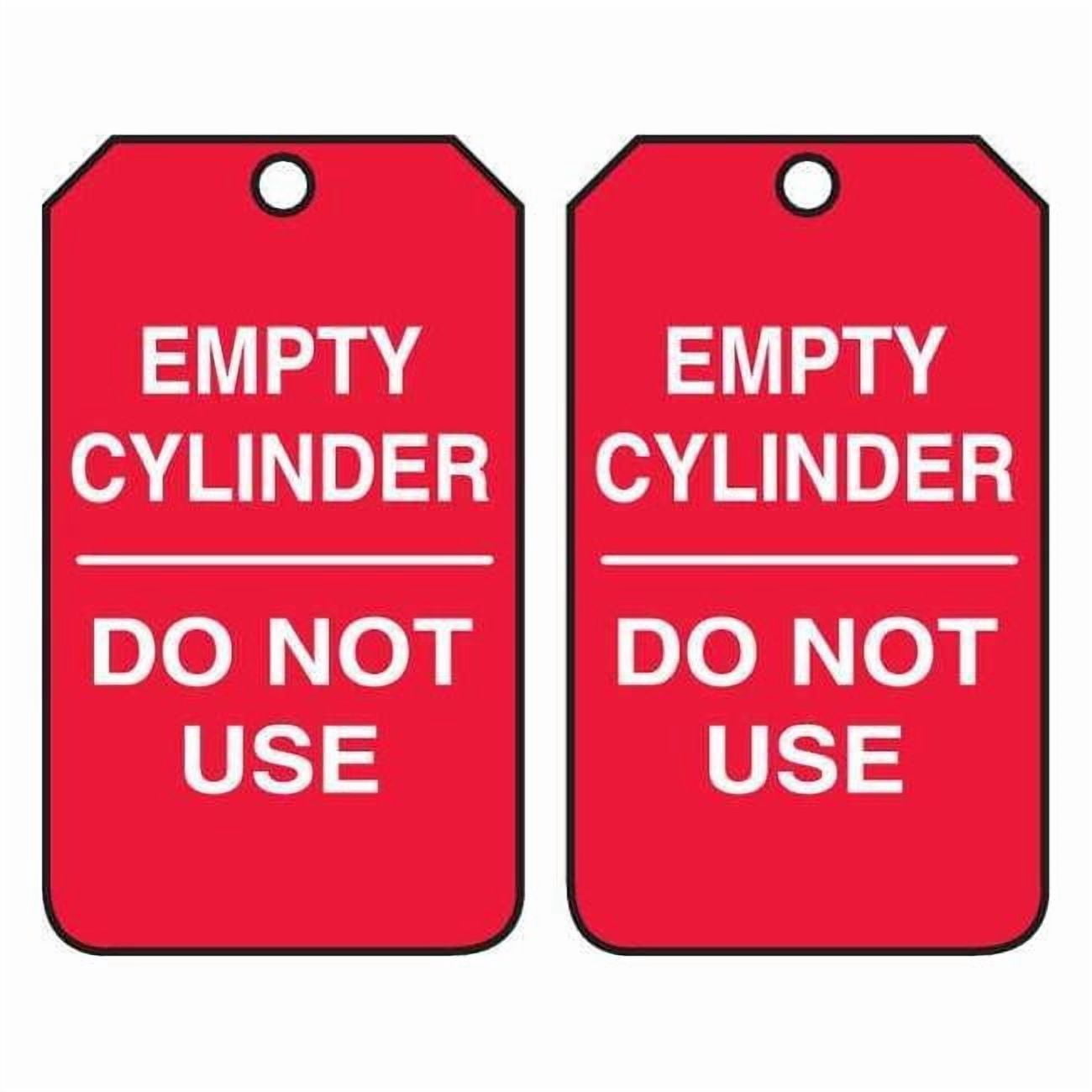 Cylinder Tag, 5 3/4 in H, 3 1/4 in W, English, MGT202CTP,PK25 MGT202CTP