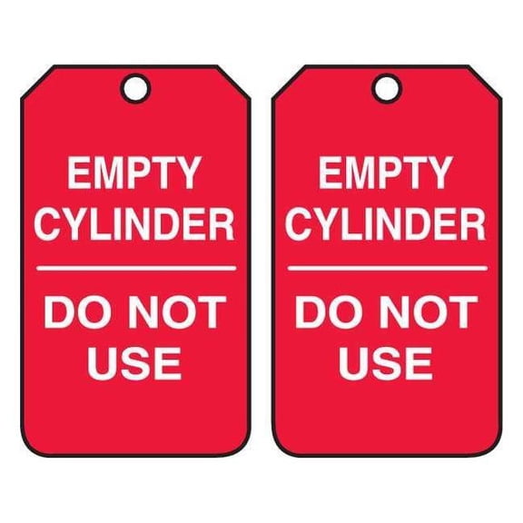 Accuform Sfty Tag,5 3/4in H,3 1/4in W,Plstc ,PK25 MGT202PTP
