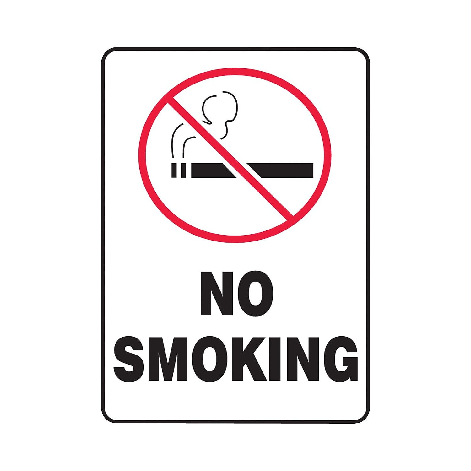 Accuform Signs Safety Sign No Smoking 10 X MSMK407VS - Walmart.com