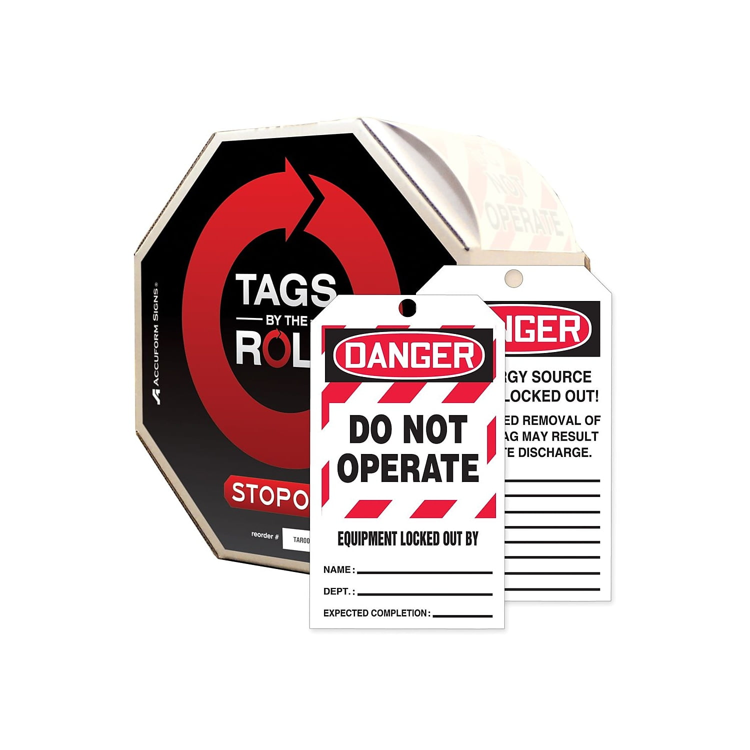 Accuform Signs Tags By-The-Roll 6 1/4