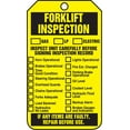 Accuform TRS305PTM RPPlastic Forklift Status Tag, Legend "Forklift