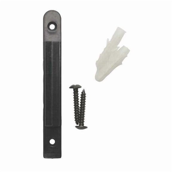 Wall Mount Receiver, Plastic, 3 3/4 in Length, 0.055 lb, Black PRB810