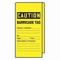 thumbnail image 1 of Accuform Wrap Stick Tag, Caution, 12"Lx3-1/8"W, PK25 TAT112, 1 of 2