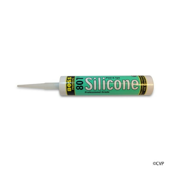 Accumetric 02505GY10 Boss 801 Pool & Spa Neutral Cure Gray Silicone Adhesive - 10.3 oz