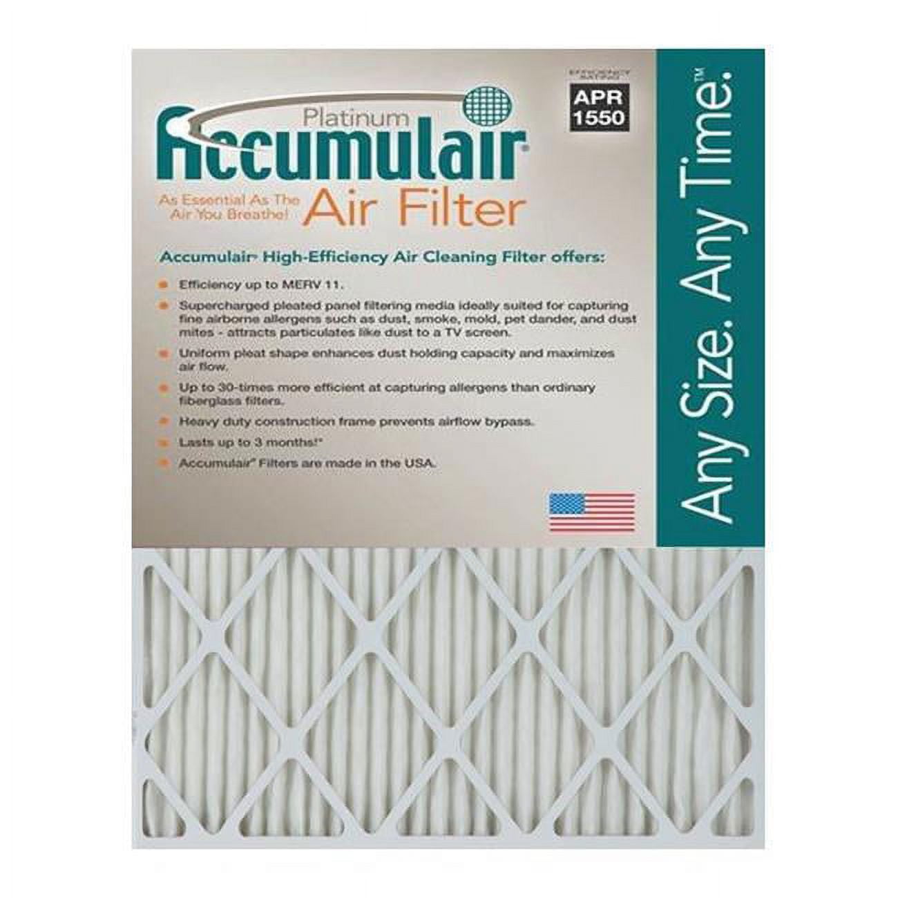 Accumulair FA16X32N Platinum 1 In. Filter-  Pack Of 4
