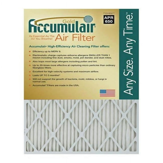 Accumulair FB20X23A Gold 1 In. Filter-  Pack Of 4