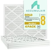 Accumulair Gold 14x24x1 MERV 8 Air Filter (4 Pack)