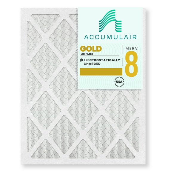 Accumulair Gold 15x20x1 MERV 8 Air Filter (4 Pack)