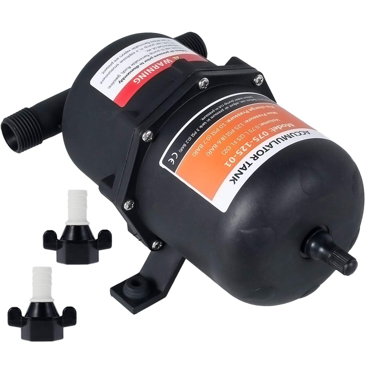 Accumulator Tank with Internal Bladder Pressurized Water Pump Flow