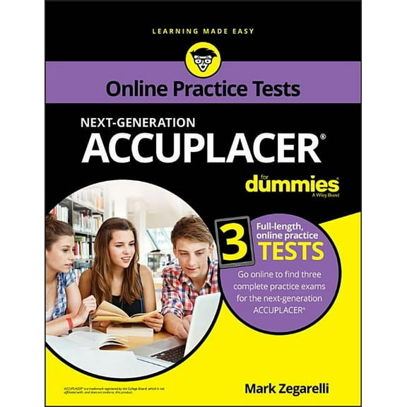 Accuplacer for Dummies with Online Practice Tests, (Paperback)