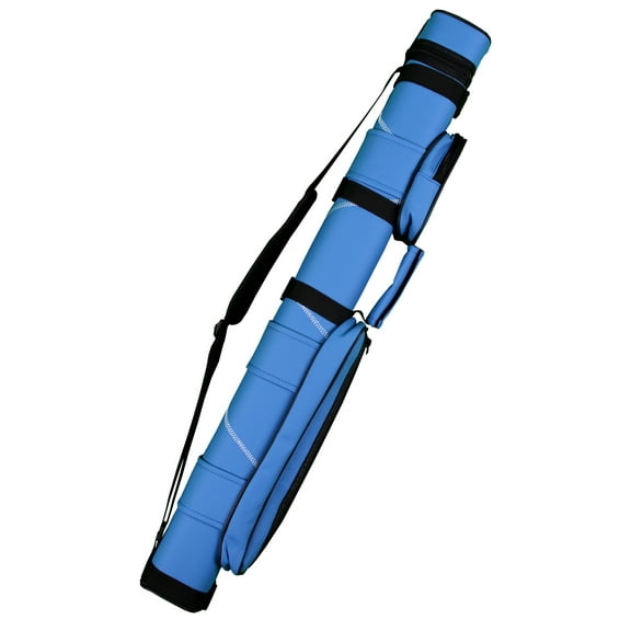 Accuplay Billiards 2X2 Hard Pool Cue Stick Carrying Case Blue White