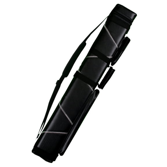 Accuplay Billiards 3x6 Hard Pool Cue Stick Carrying Case Black White