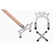 Accuplay Billiards 57" 2 Piece Maple Pool Bridge Stick w/ Regular, Spider and Cross Style Bridge Heads