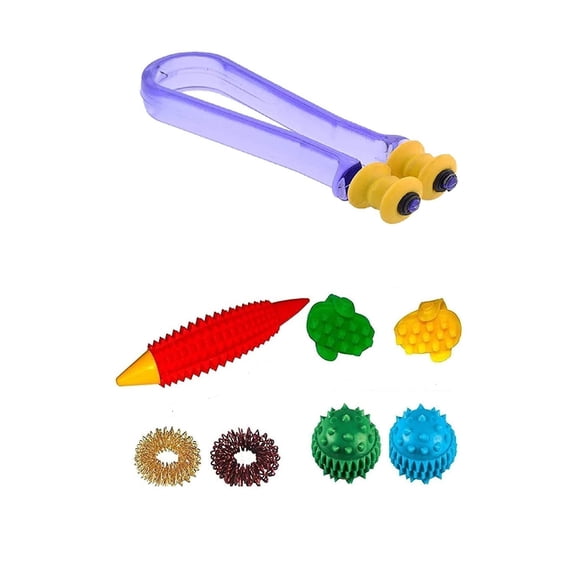 Accupressure Finger Massager Rings Power Balls-Power Thumbs-Reflexology Combo Massage kit
