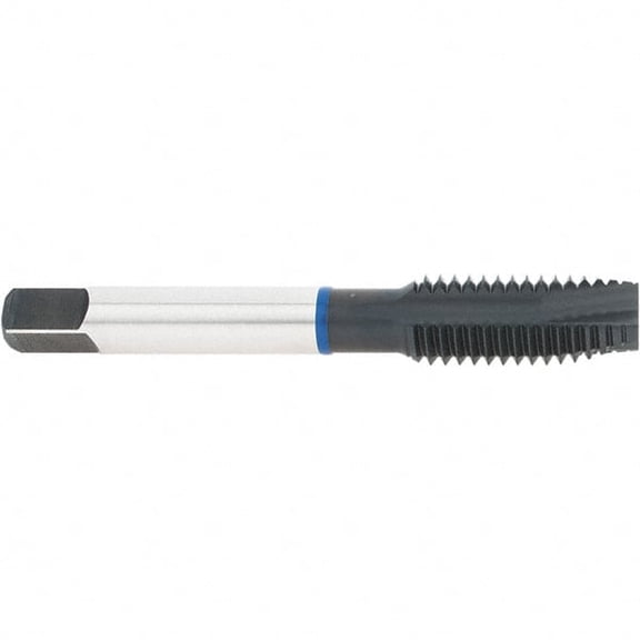 Accupro 1/2-13 H3 3 Flute Oxide Finish Vanadium HSS Spiral Point Tap Plug Chamfer, Right Hand Thread, 3-3/8" OAL, 29mm Thread Length, 9.322mm Shank Diam, 3B Class of Fit