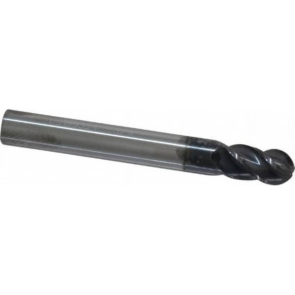 Accupro 1/4" Diam, 3/8" LOC, 4 Flute Solid Carbide Ball End Mill
