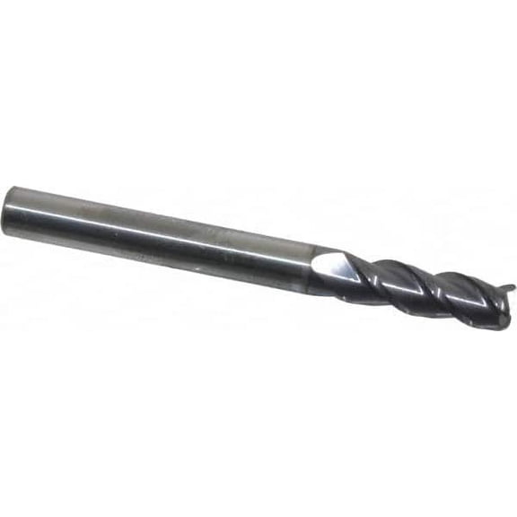 Accupro 1/4" Diam 3 Flute Solid Carbide 0.03" Corner Radius End Mill