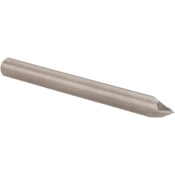 Accupro 1/4" Diam 90 2-Flute Single End Solid Carbide Chamfer Mill