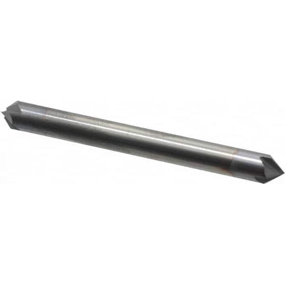 Accupro 1/4" Diam 90/90 4-Flute Double End Solid Carbide Chamfer Mill
