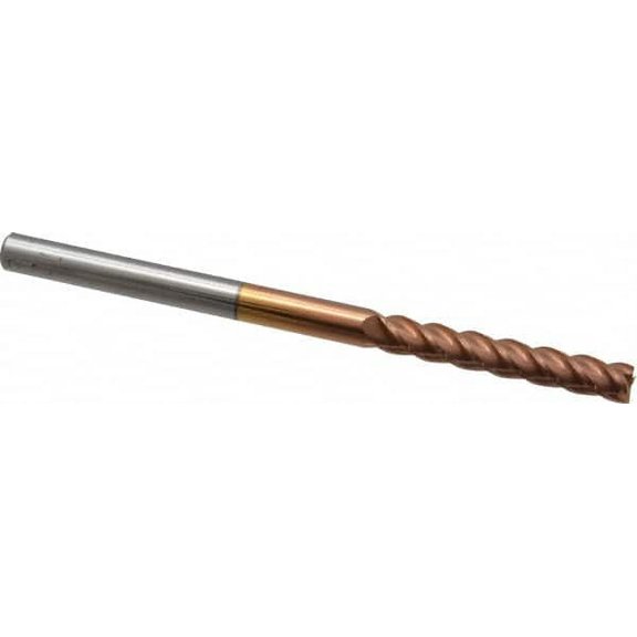 Accupro 3/16", 1-1/8" LOC, 3/16" Shank Diam, 3" OAL, 4 Flute, Solid Carbide Square End Mill