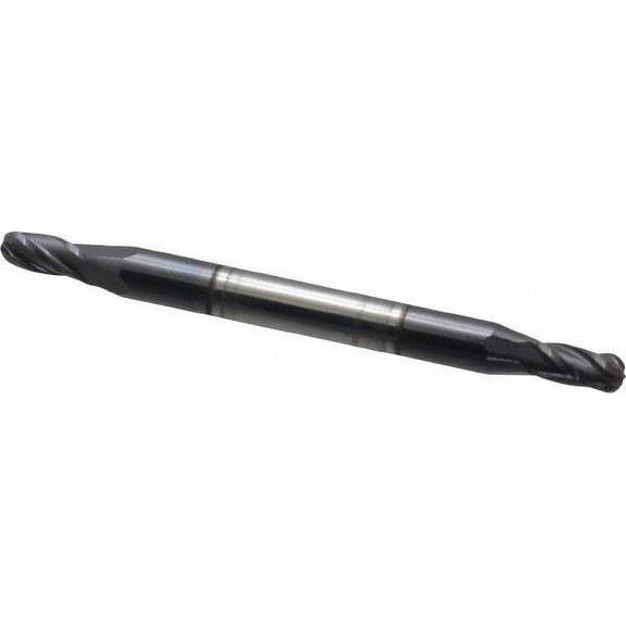 Accupro 3/32" Diam, 3/16" LOC, 4 Flute Solid Carbide Ball End Mill
