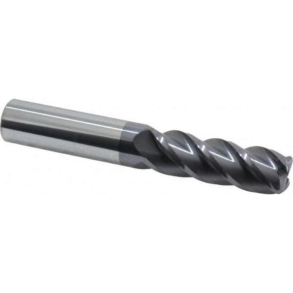 Accupro 3/4" Diam 4 Flute Solid Carbide 1/8" Corner Radius End Mill