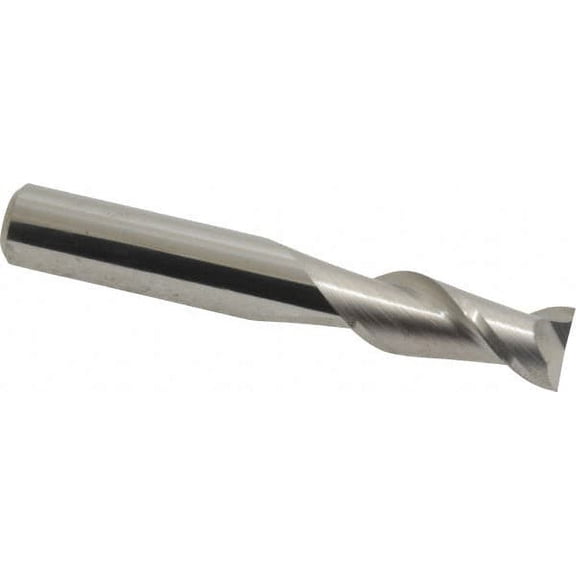 Accupro 3/8", 7/8" LOC, 3/8" Shank Diam, 2-1/2" OAL, 2 Flute, Solid Carbide Square End Mill