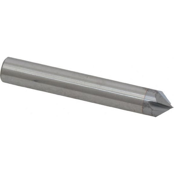 Accupro 3/8" Diam 82 4-Flute Single End Solid Carbide Chamfer Mill