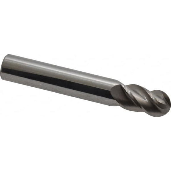 Accupro 5/16" Diam, 1/2" LOC, 4 Flute Solid Carbide Ball End Mill