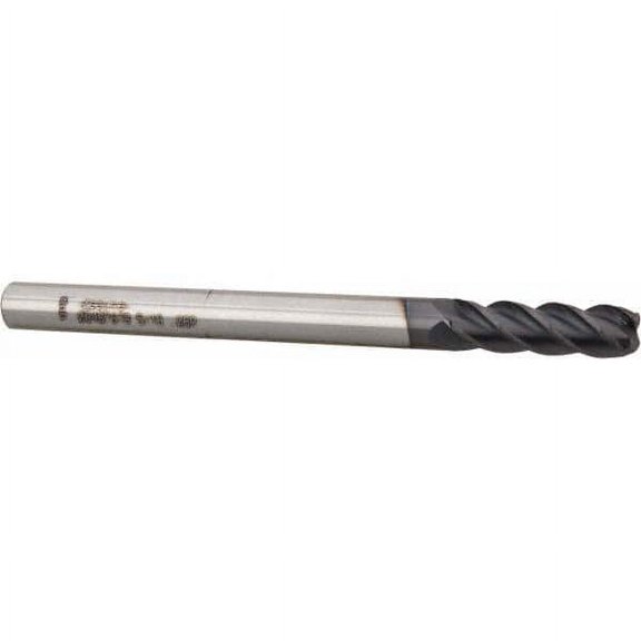 Accupro 5/16" Diam 4 Flute Solid Carbide 0.06" Corner Radius End Mill
