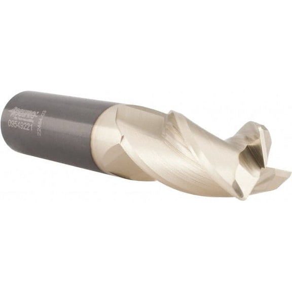 Accupro 5/8" Diam 3 Flute Solid Carbide 0.09" Corner Radius End Mill