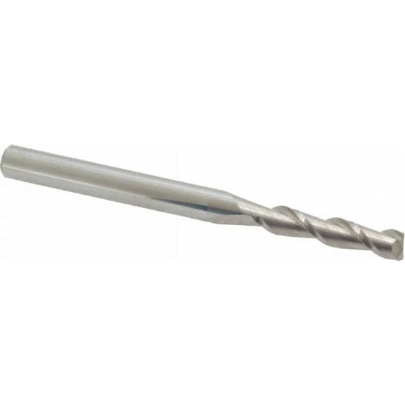 Accupro 7/32", 1" LOC, 1/4" Shank Diam, 3" OAL, 2 Flute, Solid Carbide Square End Mill