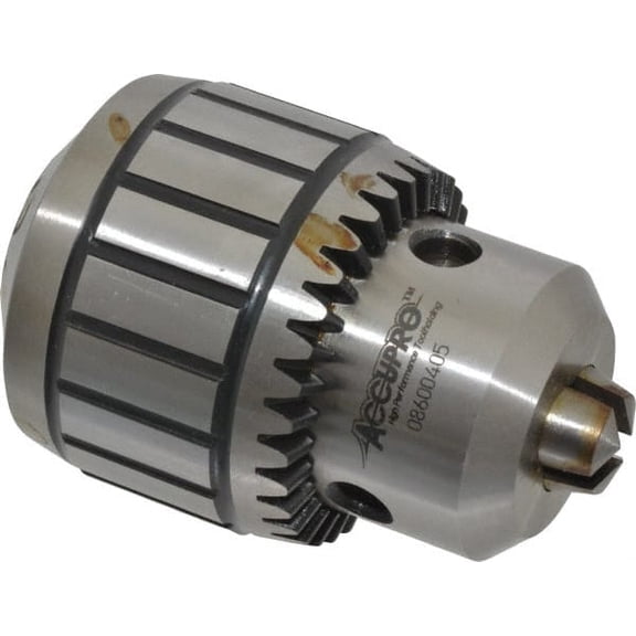 Accupro JT6, 1/16 to 1/2" Capacity, Tapered Mount Steel Drill Chuck