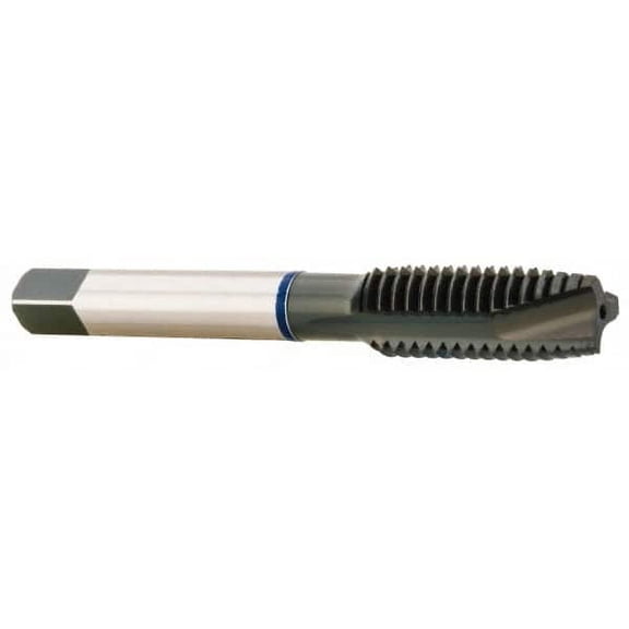 Accupro M4x0.70 D4 3 Flute Oxide Finish Vanadium HSS Spiral Point Tap Plug Chamfer, Right Hand Thread, 54mm OAL, 13mm Thread Length, 4.267mm Shank Diam, 6H Class of Fit