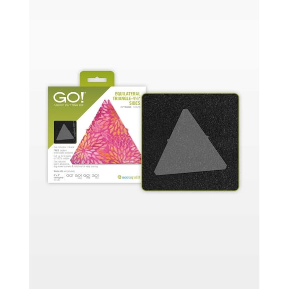Accuquilt GO! Equilateral Triangle-4 1/2" Sides (4 1/4" Finished) Die