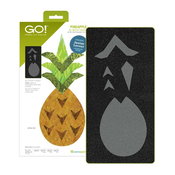 Accuquilt GO! Pineapple Die by Janine Lecour