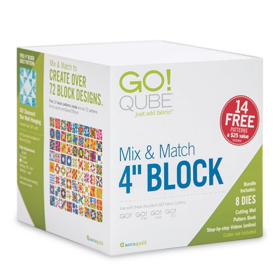 Accuquilt GO! Qube Mix & Match 4" Block
