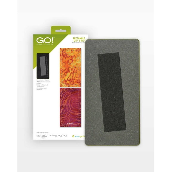 Accuquilt GO! Rectangle-2 1/2" x 4 1/2" (2" x 4" Finished) Die