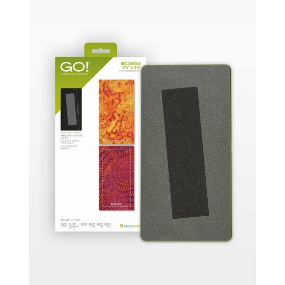 Accuquilt GO! Rectangle-2 1/2" x 4 1/2" (2" x 4" Finished) Die