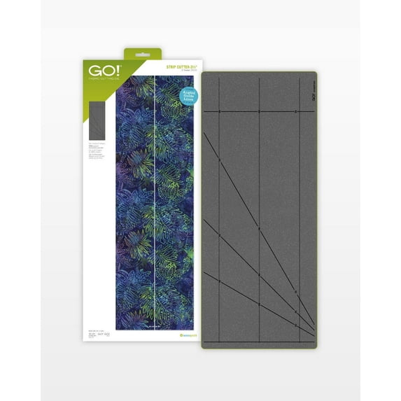 Accuquilt GO! Strip Cutter-3 1/2" (3" Finished) 2 Strips with Angled Guidelines Die