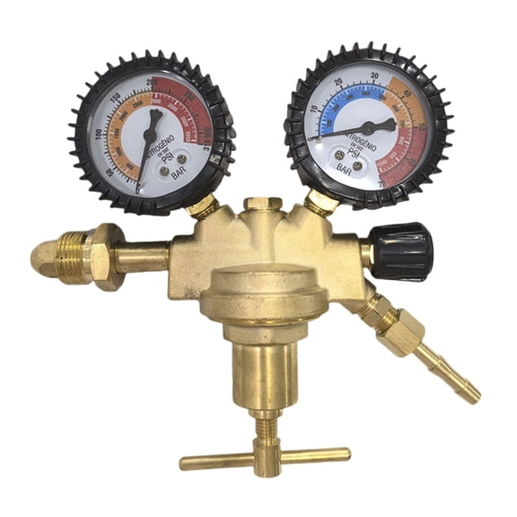 Accuracy Bronze Gas Pressure Regulator For CO2 Rare Welding Systems G3/4 Thread Guard Gate Plan