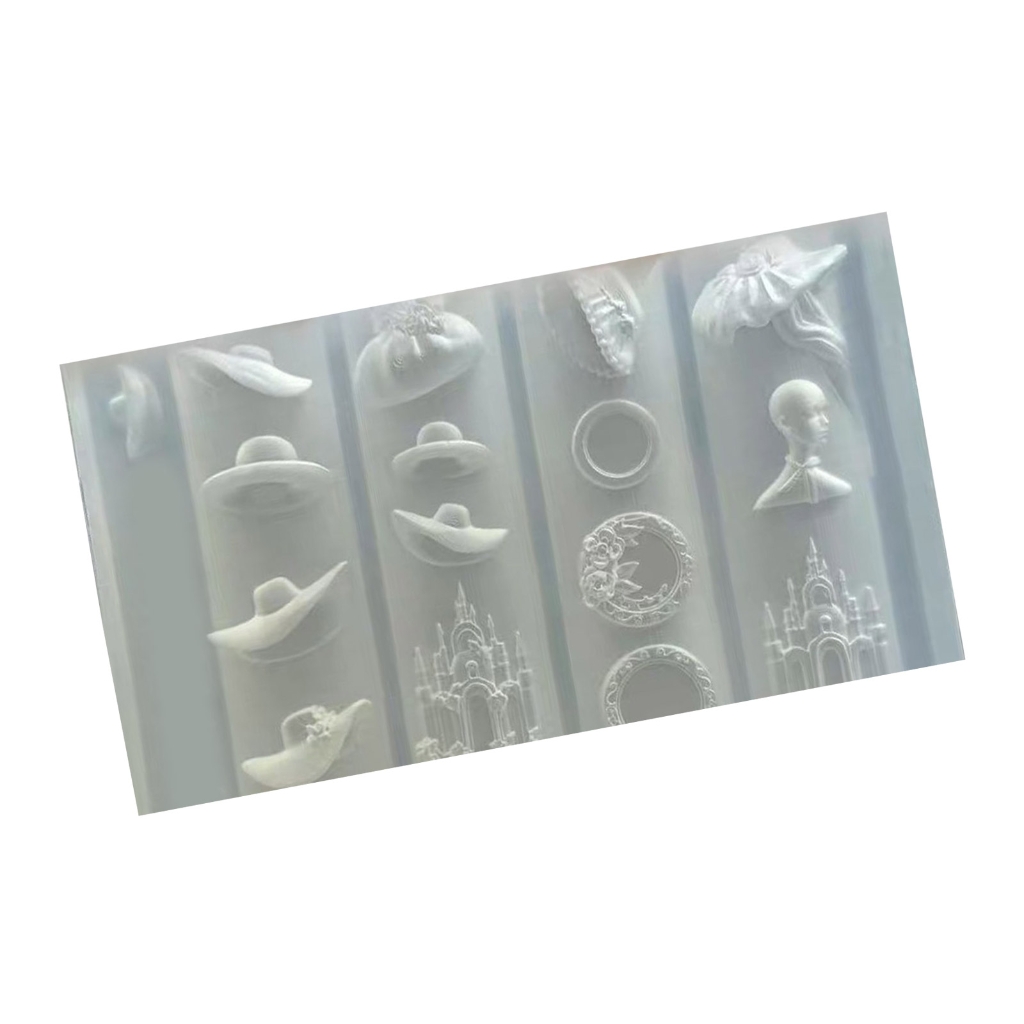 Accuracy Carved Medieval Hat Silicone Mold Hat Nail Decoration Mold For ...