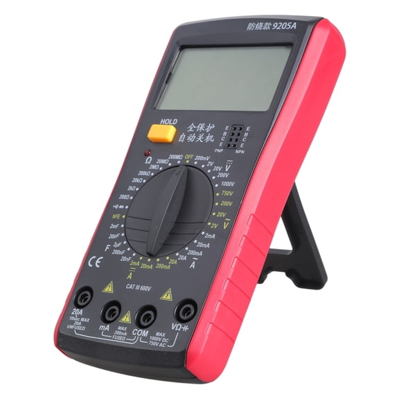 Accuracy Electrical Tester Multifunction Voltages Current Meter Anti Drop Housing Clear Display