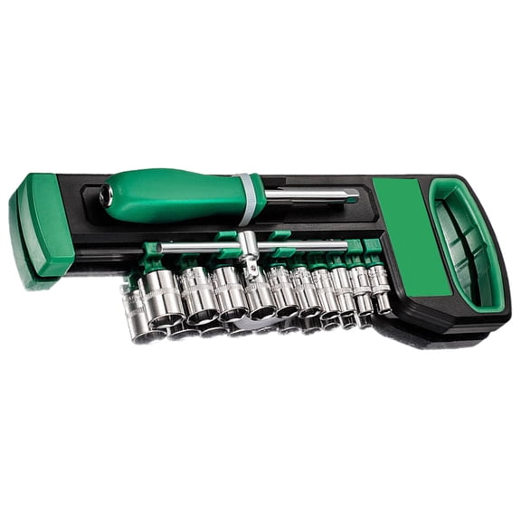 Accuracy Engineered Sockets Wrench Set Heat Treated Steel Construction Functional Applications in Woodworking and Machinery