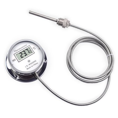 Accuracy Engineered Steel Thermometers Threaded Probes Design High Speed Measurement Temperature Gauges for Boiler Line